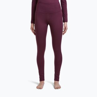 Pantaloni termoactivi pentru femei Icebreaker Merino 200 Oasis High Rise Leggins dark berry