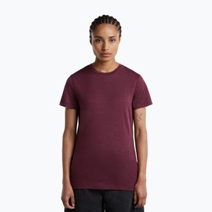 Tricou de trekking pentru femei icebreaker Merino 150 Tech Lite III dark berry