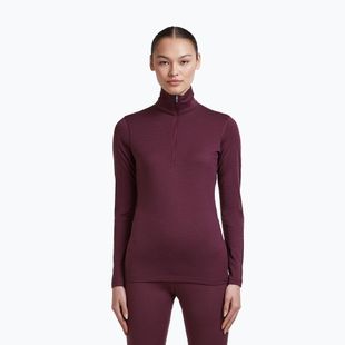 Bluză termoactivă pentru femei Icebreaker 200 Oasis LS Half Zip dark berry