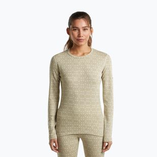 Bluză termoactivă pentru femei Icebreaker Merino 260 Tech Vertex Crewe Undyed/Cumin