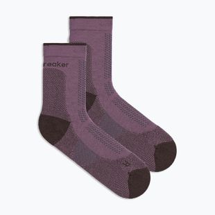 Șosete pentru femei Icebreaker Merino Hike+ Ultralight Quarter grey plum/bittersweet