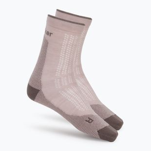 Șosete pentru femei Icebreaker Merino Hike+ Ultralight Quarter pink quartz/porcini