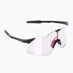 Ochelari de soare 100% Hypercraft gloss black/photochromic purple mirror