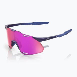 Ochelari de soare 100% Hypercraft XS satin storm metallic/purple mirror