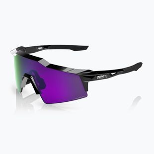 Ochelari de soare 100% Speedcraft SL polished black/hiper polarized lavender mirror