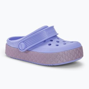 Crocs Off Court Reflect Mermaid moon jeleu jeleu/multi flip-flops pentru copii Crocs Off Court Reflect Mermaid moon jelly/multi