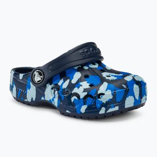 Papuci pentru copii Crocs Baya Graphic Clog navy