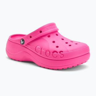 Papuci Crocs Baya Platform Clog electric pink