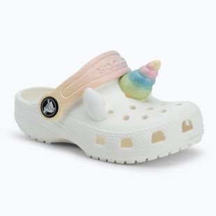 Papuci pentru copii Crocs Classic IAM Rainbow Unicorn CgT chalk