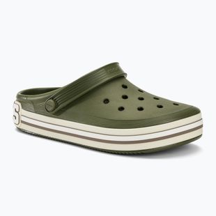 Papuci Crocs Off Court Logo Clog army green