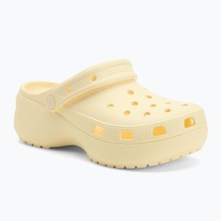 Papuci pentru femei Crocs Classic Platform Clog buttercream