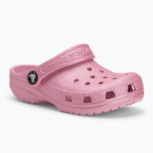 Papuci pentru copii  Crocs Classic Glitter Clog Toddler pink tweed glitter