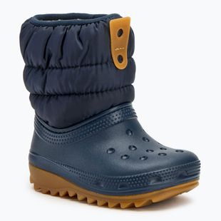 Cizme de zăpadă pentru copii Crocs Classic Neo Puff Boot Toddler navy/gum