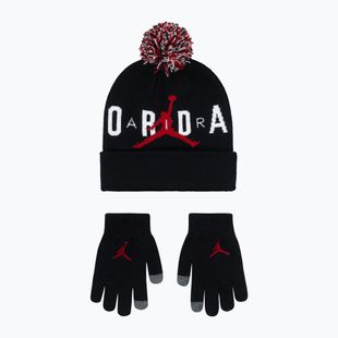 Czapka + rękawiczki dziecięce Nike Jordan Pom Beanie Set black