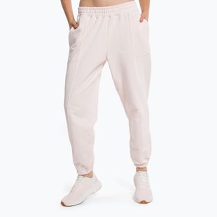 Pantaloni de antrenament New Balance Athletics Nature State French Terry pentru femei, roz WP23553WAN