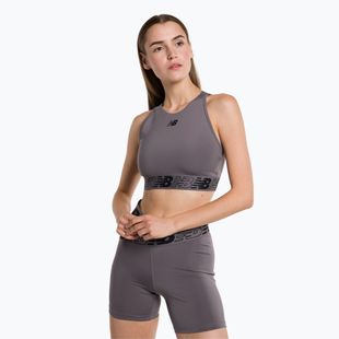 New Balance Relentless Crop sutien de fitness gri NBWB31175ZNC