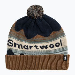 Smartwool Knit Knit Winter Pattern POM beanie Deep Navy Heather heather