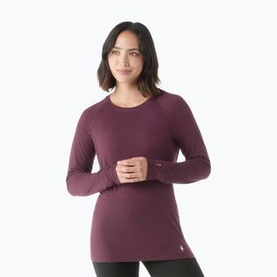 Longsleeve termoactiv pentru femei Smartwool Classic All-Season Merino Base Layer Crew Boxed eggplant