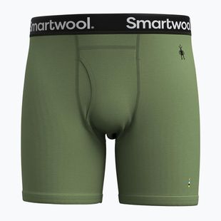 Boxeri termoactivi pentru bărbați Smartwool Merino Boxer Brief Boxed fern green