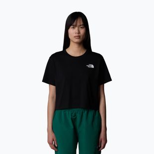 Tricou pentru femei The North Face Simple Dome Cropped Slim Tee tnf black