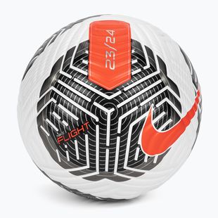 Minge de fotbal Nike Flight white/black/bright crimson mărimea 5
