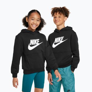 Hanorac pentru copii Nike Club Fleece negru/alb