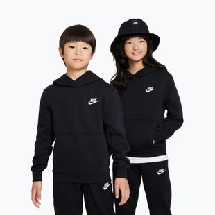 Bluză pentru copii Nike Sportswear Club Fleece black/white