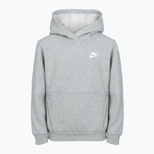 Bluză pentru copii Nike Sportswear Club Fleece dark grey heather/white