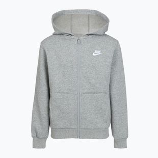 Bluză pentru copii Nike Sportswear Club Fleece dark grey heather/base grey/white