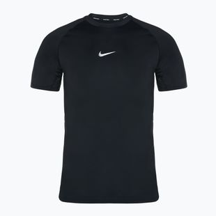 Tricou de antrenament pentru bărbați Nike Pro Dri-FIT Slim SS negru/alb