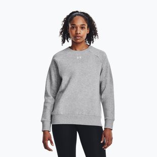 Bluză pentru femei Under Armour Rival Fleece Crew mod gray light heather/white