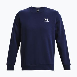 Bluză pentru bărbați Under Armour Essential Fleece Crew midnight navy/white