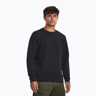 Bluză pentru bărbați Under Armour Unstoppable Fleece Crew black/black