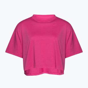 Tricou de antrenament pentru femei Under Armour Campus Boxy Crop astro pink/black