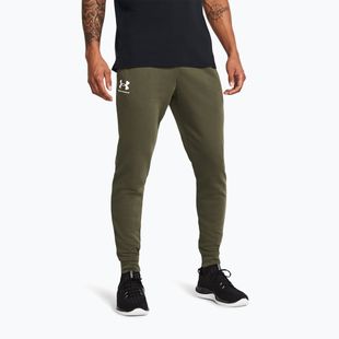 Pantaloni pentru bărbați Under Armour Rival Terry Jogger marine od green/onyx white