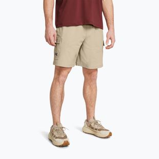 Pantaloni scurți de antrenament pentru bărbați Under Armour Stretch Woven Cargo khaki base/black