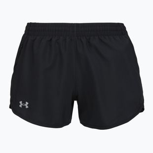 Pantaloni scurți de alergare pentru femei Under Armour Fly By 3" black/black/reflective