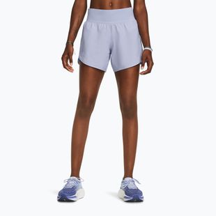 Pantaloni scurți de alergat pentru femei Under Armour Fly By Elite 5" celeste/celeste/reflective