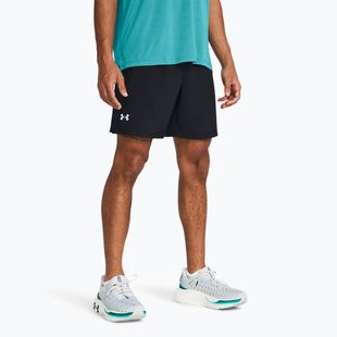 Pantaloni scurți de alergare pentru bărbați Under Armour Launch 7" Unlined black / black / reflective