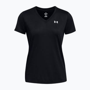 Tricou de antrenament pentru femei Under Armour Tech SSV Solid black/white