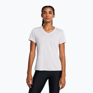 Tricou de antrenament pentru femei  Under Armour Tech V-Twist halo gray/white