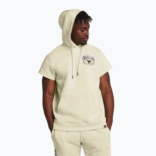 Bluză pentru bărbați Under Armour Project Rock Q1 SS Icon Fleece Hoodie beige