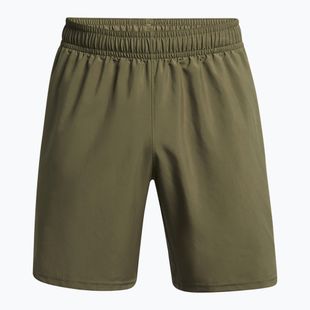 Pantaloni scurți de antrenament pentru bărbați Under Armour Tech Woven Wordmark marine od green/black
