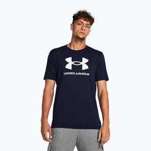 Tricou de antrenament pentru bărbați Under Armour Sportstyle Logo Update academy/white