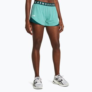 Pantaloni scurți pentru femei Under Armour Play Up Twist 3.0 radial turquoise/hydro teal/white