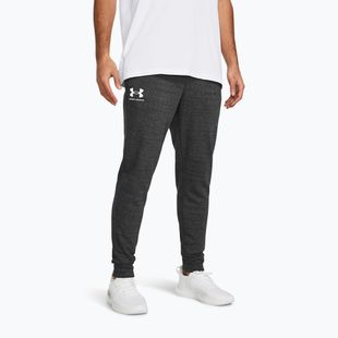 Pantaloni pentru bărbați Under Armour Rival Terry Jogger castlerock light heather/onyx white