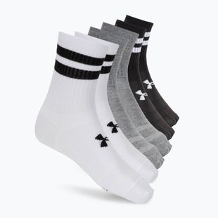 Șosete de antrenament Under Armour Essential Crew 6 Pack white/white/black