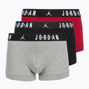 Boxeri pentru bărbați Nike Jrdan JHM Flight Cotton Trunk 3 perechi gym red/black