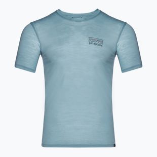 Tricou pentru bărbați  Patagonia Cap Cool Merino Blend Graphic Shirt fitz roy strata/thermal blue