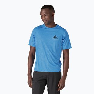 Tricou pentru bărbați Patagonia Cap Cool Daily Graphic Shirt Lands chouinard crest/vessel blue x-dye